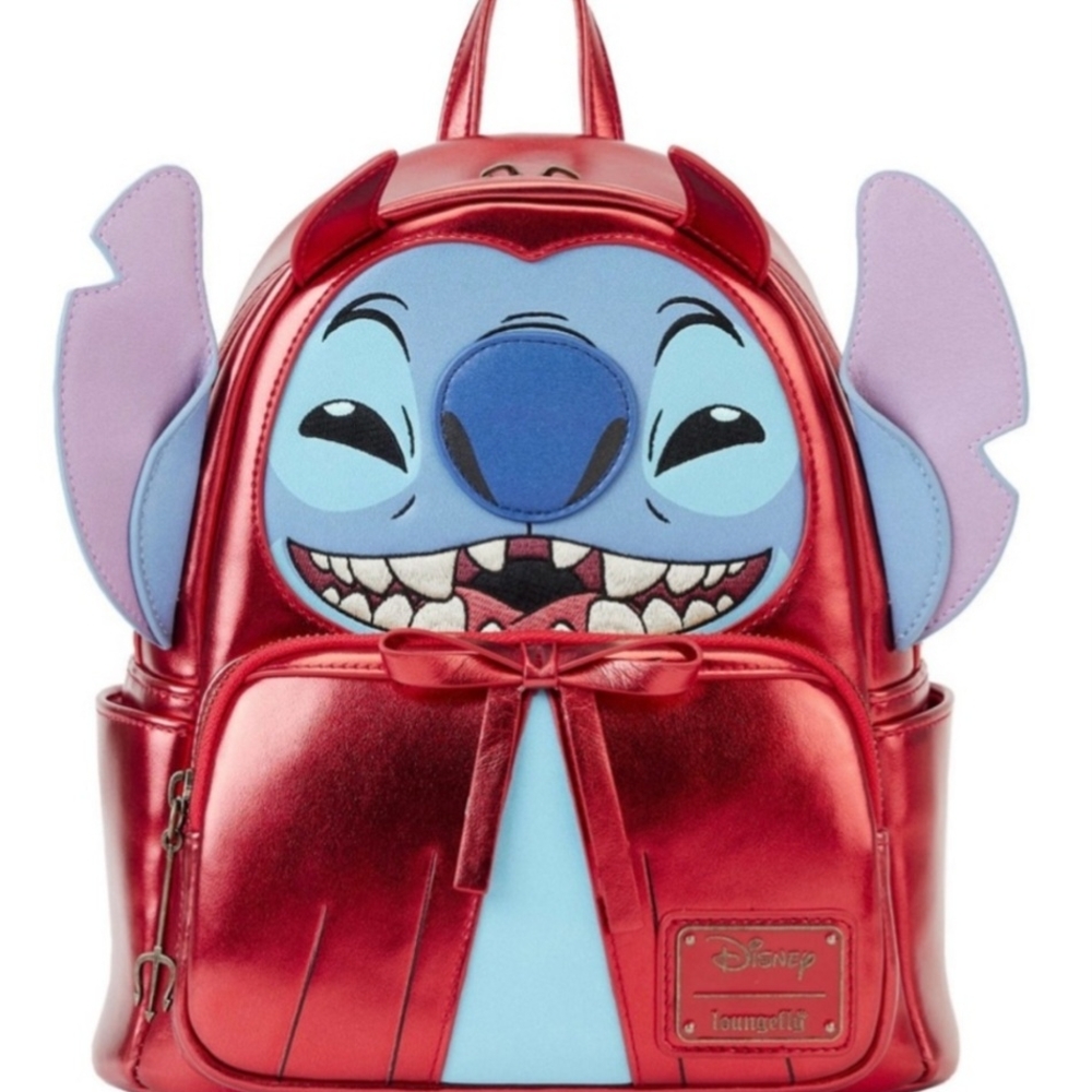 NWT Loungefly Disney's Stitch Devil Cosplay Mini Backpack